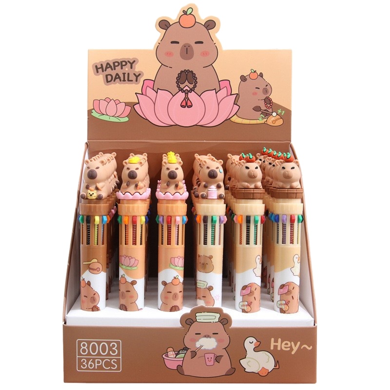 Capybara Stationery 4 Pack Capybara Butt Gel Pens - 0.5mm Black Ink Retractable Cartoon Pens Sonny Angel Hippers Capybara Stationery 4 Pack Capybara Butt Gel Pens - 0.5mm Black Ink Retractable Cartoon Pens Sonny Angel Hippers