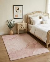 Tapis en laine et fourrure 0113 pour salon moderne de luxe, vert rouille beige, design abstrait artistique tufté, doux, moelleux, antidérapant, adapté aux animaux domestiques