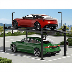 4柱式駐車装置 車両保管 室内/屋外 油圧式カーエレベーター ドライブカーリフト パークリフト - Product Image 1