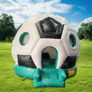 Castillo Inflable de PVC Comercial con Temática Deportiva, Casa de Fútbol con Forma de Iglú para Niños - Product Image 3