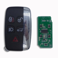 5 boutons télécommande intelligente porte-clés 433Mhz ID49 puce pour Jaguar F-Pace F-Type XF XJ XL XK XE 2011-2020 KOBJTF10A