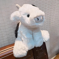 Collection JC Haut de Gamme : Peluche Imprimée Vache Ultra Douce au Toucher Soyeux, Rembourrage Coton PP, Poids Apaisant pour l'Anxiété