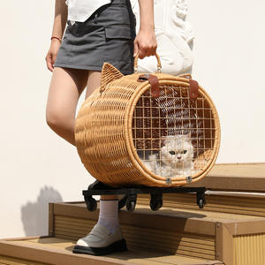 Hayvan köpek Pet hasır kedi taşıyıcı - Product Image 5