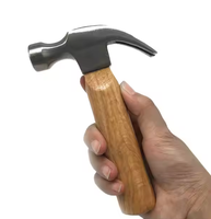 Marteau à griffes de qualité industrielle et de bricolage personnalisable OEM, acier de qualité, manche en bois, poignée droite, outil à main - Prix de vente en gros d'usine