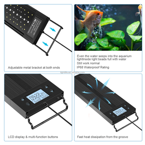 18-68W EE. UU. Reino Unido UE enchufe WRGB espectro completo plantado lámpara <span class=keywords><strong>acuario</strong></span> Led <span class=keywords><strong>luz</strong></span> con soportes extensibles pecera <span class=keywords><strong>luz</strong></span> para <span class=keywords><strong>agua</strong></span> <span class=keywords><strong>dulce</strong></span> - Product Image 5