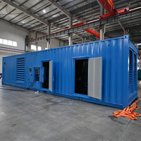 Groupe électrogène conteneurisé au gaz 1000 kW 1200 kW 1500 kW Weichai, démarrage électrique, ATS, alimentation GPL, système CHP haute performance