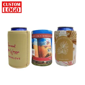 Hot Selling 12 oz Custom Promotional Neoprene Can Cooler Insulated and Waterproof with Printed Pattern Sublimation