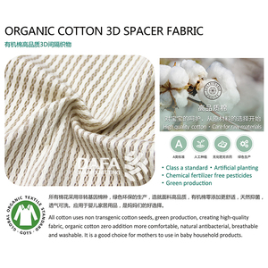 Kit de matelas pour bébé en coton biologique respirant et doux pour la peau, tricoté en 3D, certifié OEKO-TEX pour un sommeil confortable du bébé - Product Image 6