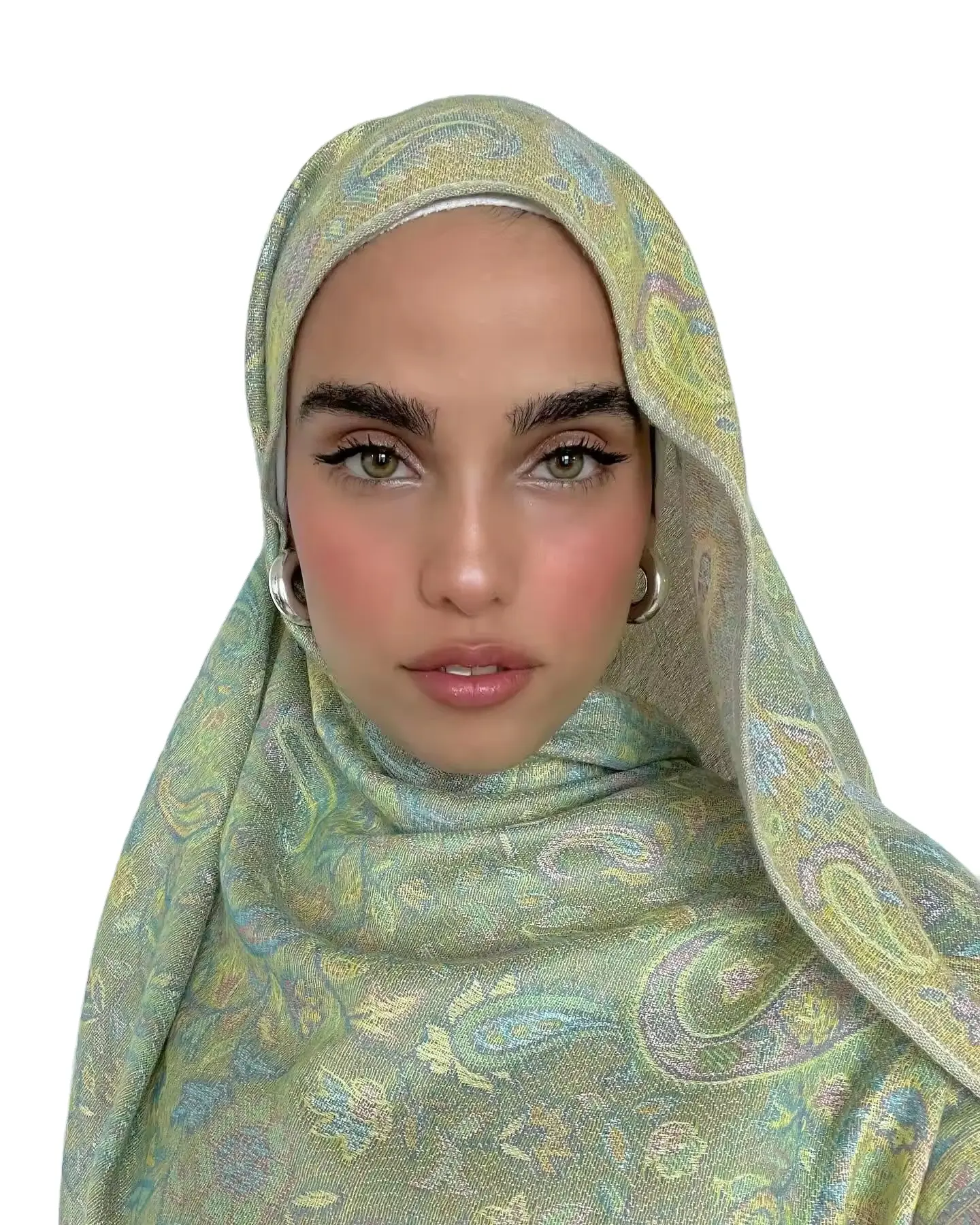 2024 Thiết Kế Mới Thời Trang Mùa Đông Ấm Áp Pashmina Khăn Choàng Hoa Thêu Tua Khăn Cashmere Chiếc Khăn Hijab Pashmina