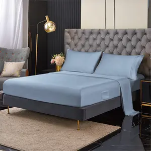 مفارش سرير ملونة ناعمة وصديقة للبيئة, طقم مفارش سرير حجم كوين كامل ، ملاءات سرير للفنادق