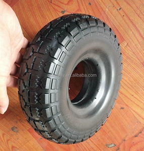 Roue de brouette pneumatique en mousse de polyuréthane gonflable 10 pouces 3.50/4.10-4 Capacité de charge de 50 à 300 kg Certifiée CE - Product Image 3