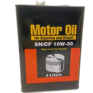 Toyota Engine Oil SN10W30 4 Liters Synthetic Crown Bullying Reiz Iron Drum Liquid Grease Japanese Lubricant Manufacturer SAE
