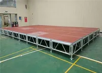 Équipement de salon professionnel en aluminium pour l'extérieur, podium de scène de danse, podium portable, DJ mobile, éclairage, scène de fête de mariage, plateforme