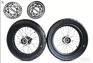 Ensemble de jantes de moto AXZ de 14 pouces avec <span class=keywords><strong>pneu</strong></span> Kenda 90/90-14, jante en fer 1,85x14 avec chambre à air, tout-terrain, moto de cross - Product Image 4