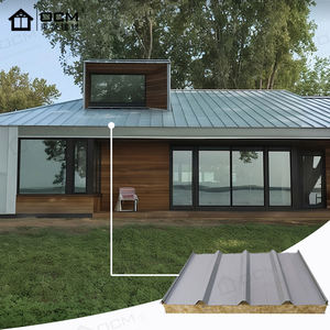 Panneau sandwich <span class=keywords><strong>en</strong></span> métal Porte d'entrée légère Produit haut de gamme Application de toit moderne Conception de tôle EPS - Product Image 6