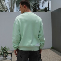 Pull Homme Personnalisé avec Logo, Motif Jacquard, Col Rond Décontracté, Vêtement Tricoté sur Mesure pour Hiver