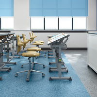 Ensemble de mobilier scolaire réglable : bureau et chaise en plastique pour étudiant, table d'ordinateur à hauteur réglable