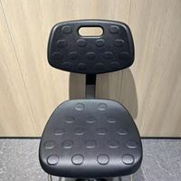 Chaise de bureau ergonomique en cuir artificiel PU polyuréthane, banc de travail rotatif pour atelier caissier information bureau cuisine usine