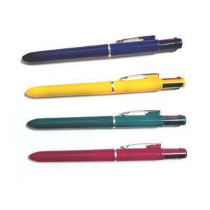 Stylos à bille écologiques en gros pour fournitures scolaires, cadeaux, 4 en 1, multicolores, 0,7 mm, non effaçables, impression UV sur plastique, logo personnalisé - Product Image 6
