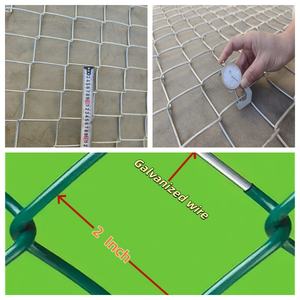 รั้วลวดตาข่ายรูปทรงเพชรตกแต่งราคาถูกขายส่งแบบม้วนสำหรับสนามฟุตบอล - Product Image 2