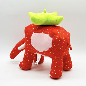 Pixel Strawberry Elephant Plush Toy Game Character <strong>Merchandise</strong> Steal Brainrot <strong>Roblox</strong> Plush Toy - Product Image 4