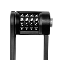 Candado Metálico Plegable de Alta Seguridad para Bicicletas, Compatible con Motocicletas, Scooters Eléctricos y Bicicletas Híbridas, para Uso en Interiores y Exteriores