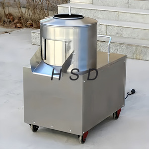Machine à laver et à peler les pommes de terre et le taro en acier inoxydable pour la transformation des légumes dans les restaurants - Product Image 4