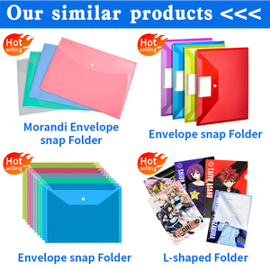 Biểu tượng tùy chỉnh nộp hồ sơ sản phẩm <span class=keywords><strong>A4</strong></span> nhựa Ví rõ ràng túi tài liệu với Snap Nút nhựa thư mục tập tin PP tập tin Túi thư mục - Product Image 6