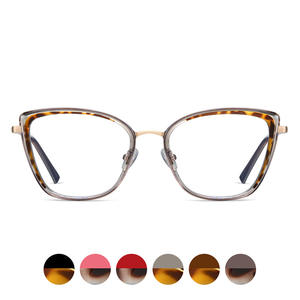 Montura de Gafas Metálicas TR90 con Diseño Ojo de Gato, Protección Anti Luz Azul, Unisex, Modelo 87260 - Product Image 2