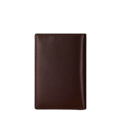 Dompet Kulit Slim Wriza untuk Pria Perlindungan RFID Desain Panjang Permukaan Matte yang Canggih dan Kunci Pengaman