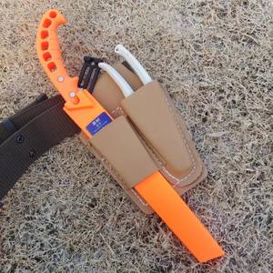 Bolsa de herramientas Mountain Wisteria, soporte para sierra y tijeras, clip para cinturón, bolsa de cintura marrón con parte superior abierta, bolsa de almacenamiento para exteriores - Product Image 1