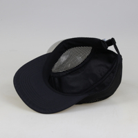 OEM Chapeau de course en maille respirante personnalisé Chapeaux de camping-car imperméables à bord plat en nylon à 5 panneaux
