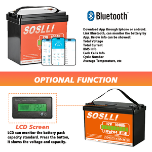 <span class=keywords><strong>Batterie</strong></span> rechargeable LiFePO4 <span class=keywords><strong>12V</strong></span> <span class=keywords><strong>100Ah</strong></span> à décharge profonde, pack de batteries au lithium fer phosphate pour stockage d'énergie de secours solaire, VR et marine - Product Image 2