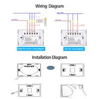 Interrupteurs intelligents approuvés SAA, Tuya Wifi/Zigbee, US AU, interrupteur intelligent, produits électriques pour la maison, fonctionne avec Alexa et Google Home