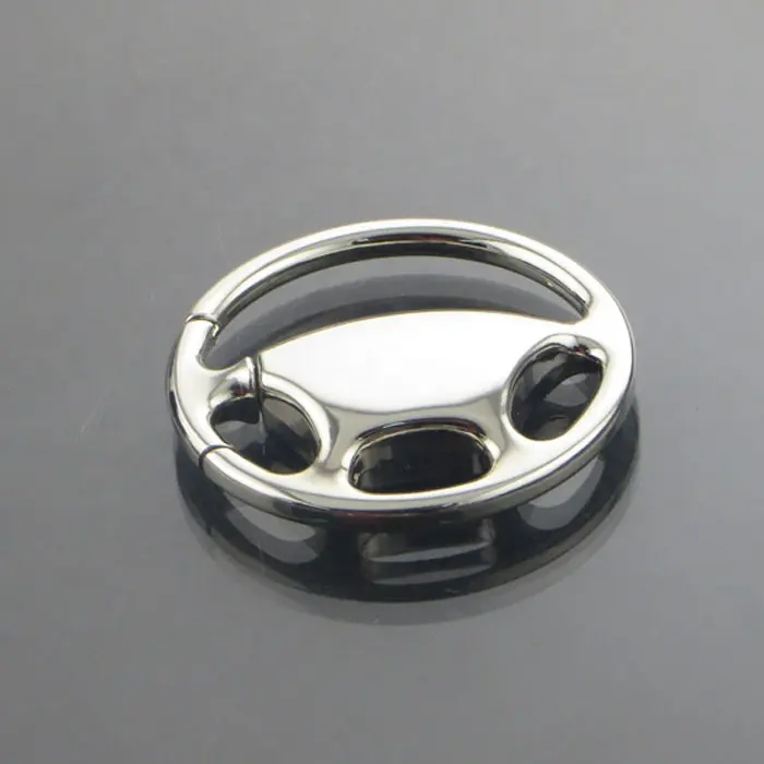 Portachiavi personalizzato in metallo personalizzato con portachiavi in metallo personalizzato con emblema cobra design cobra per auto da corsa