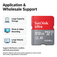 SDSQUNR-512G-GN3MN Neue Original SD TF Karte 512GB SDXC C10 UHS-I 100MB/s Großhandel