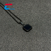 Collar con Colgante de Cruz Inteligente RFID NFC de Acero Inoxidable en Oro, Negro y Plata, Joyería Impermeable con Chip Personalizable para Control de Acceso