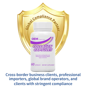 Cápsulas de Colágeno Veganas OEM 100% a Base de Plantas, Cumplen con la Normativa de la UE, Marca Vegana, Etiquetas Personalizadas Multilingües - Product Image 2