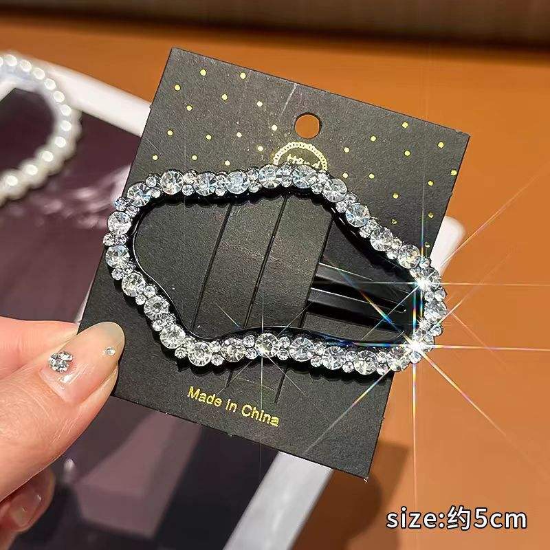 คลิป bb รูปเมฆสีเงินพลอยเทียม1อัน