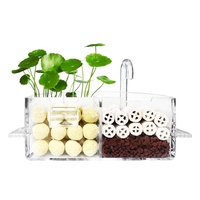 Filtre à goutte-à-goutte pour aquarium en plastique du fabricant, petit filtre externe silencieux à montage supérieur, purificateur d'eau trois-en-un