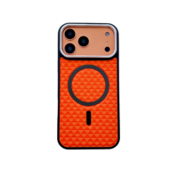 Étui de téléphone portable en cuir magnétique de luxe coloré pour une protection antichoc Finition gaufrée Protection de l'appareil photo magnétique
