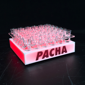 Bar LED porte-gobelet lumineux ensemble de verres à liqueur en acrylique; Cocktail Bullet Glass givré <span class=keywords><strong>Jagermeister</strong></span> Shot Glass Liquor Rack - Product Image 5