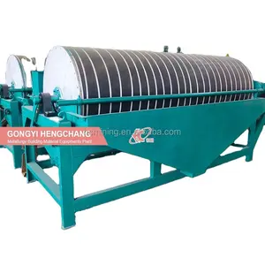 High Intensity Wet Drum Magnetic Separators Small Magnetic Separator For Ilmenite Iron Ore