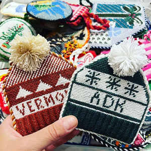 Decorazioni Natalizie all'Ingrosso Charm Ricamato a Punto Croce per Albero di <span class=keywords><strong>Natale</strong></span> - Product Image 2