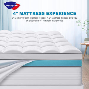 Almohadilla de aire de espuma ondulada de alta densidad de tamaño doble de lujo Memory King sin colchón de muelles para hotel o HOGAR DE 3 4 estrellas - Product Image 4