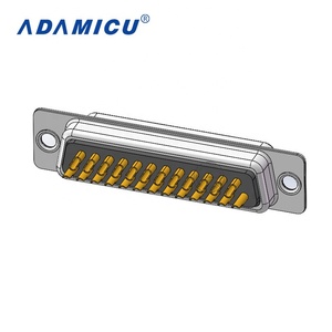 25 Pin dB cổng nữ pin loại điện tử kết nối dây hàn <span class=keywords><strong>v</strong></span>ật liệu đồng thau 2A Đánh giá hiện tại - Product Image 3