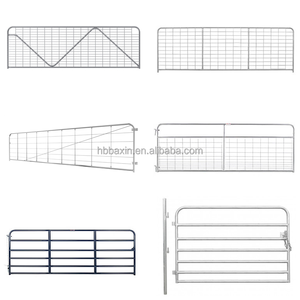 بيع بالجملة <span class=keywords><strong>3</strong></span>-12 قدم الصلب المجلفن معدن الأغنام الحصان مزرعة حقل بوابات شبكة سلكية - Product Image 2