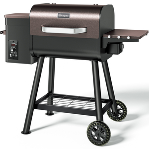 <span class=keywords><strong>Barbecue</strong></span> à granulés portable à roulettes, facile à déplacer, grand rangement, pour l'extérieur, le camping, le patio - Product Image 3