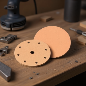 Disque de ponçage Velcro Ttake, grain 800, 6+1 trous, tampon abrasif en corindon pour le polissage du bois et du métal - Product Image 3