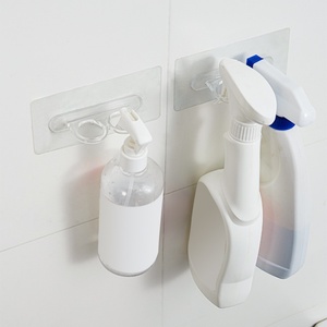 Multifunctional Plastic <b>Bottle</b> <b>Rack</b> Wall Mounted Shower Gel & Shampoo <b>Storage</b> Hook for Bathroom & Kitchen Use - Product Image 1